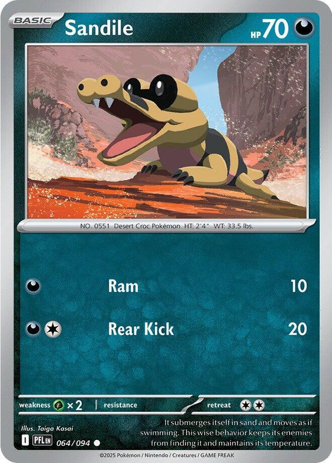 Pokemon Sandile 064/094 Phantasmal Flames