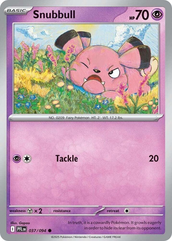 Pokemon Snubbull 037/094 Phantasmal Flames