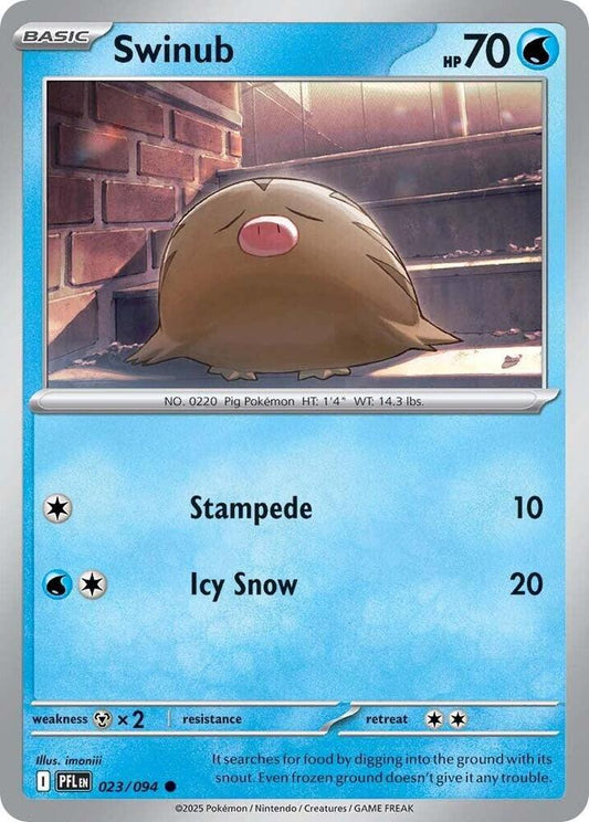 Pokemon Swinub 023/094 Phantasmal Flames