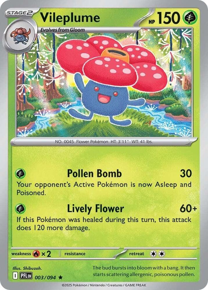 Pokemon Vileplume 003/094 Phantasmal Flames