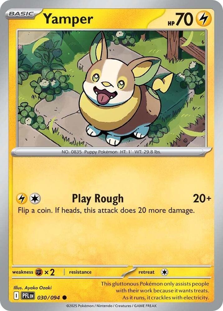 Pokemon Yamper 030/094 Phantasmal Flames