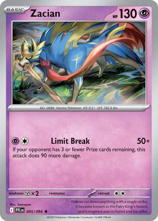 Pokemon Zacian 045/094 Phantasmal Flames
