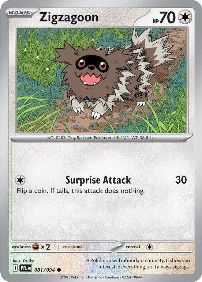 Pokemon Zigzagoon 081/094 Phantasmal Flames