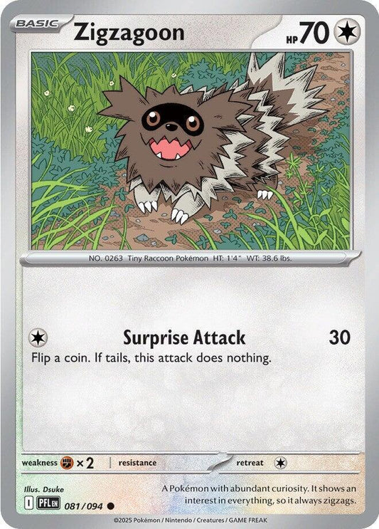 Pokemon Zigzagoon 081/094 Phantasmal Flames