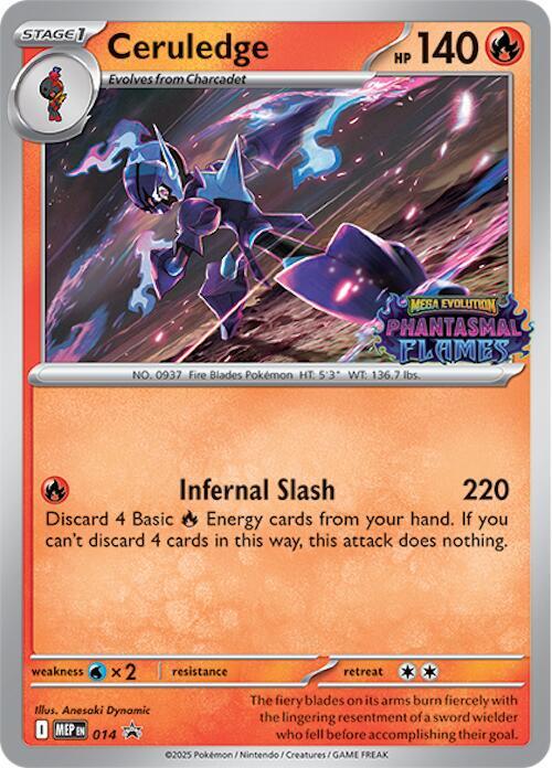 Pokemon Ceruledge MEP14 Mega Evolution Promos
