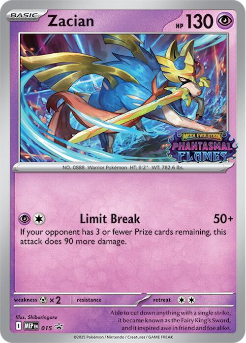 Pokemon Zacian MEP15 Mega Evolution Promos