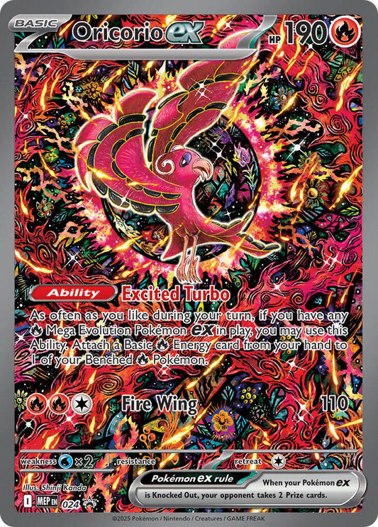 Pokemon Oricorio ex MEP24 Mega Evolution Promos