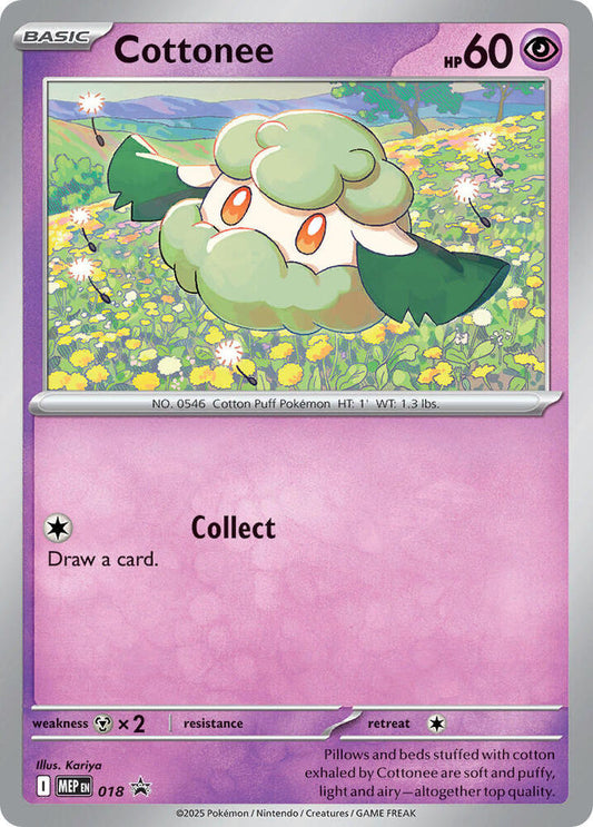 Pokemon Cottonee MEP18 Cosmos Holo Mega Evolution Promos