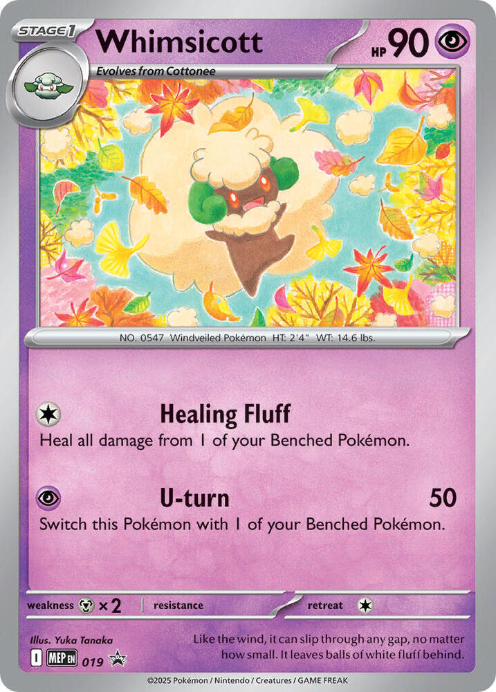 Pokemon Whimsicott MEP019 Mega Evolution Promo