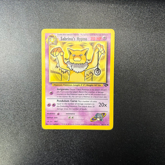 Pokemon TCG Sabrina's Hypno 56/132 Gym Challenge