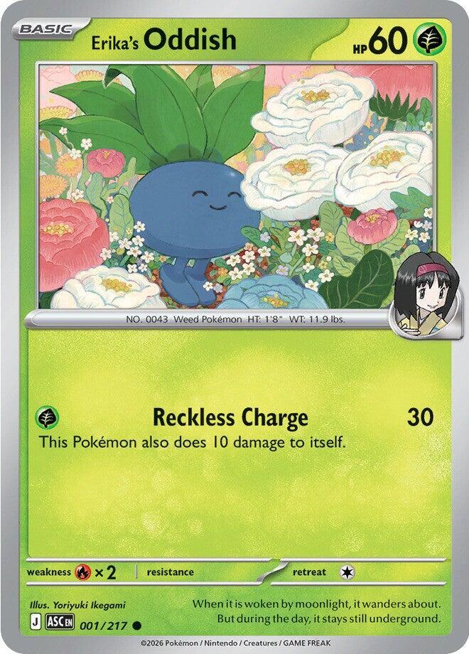 Pokemon Erika’s Oddish 1/217 Ascended Heroes