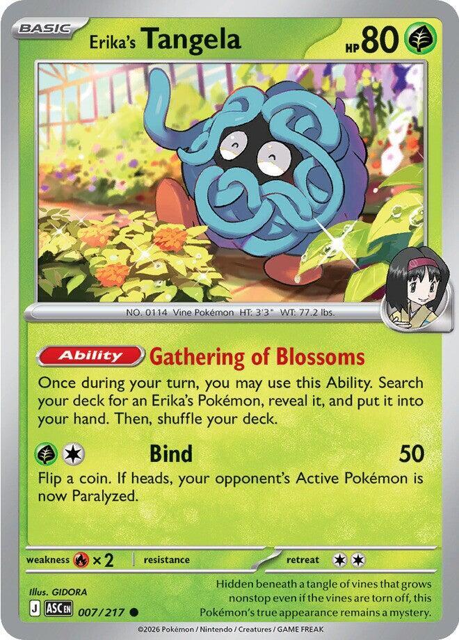 Pokemon Erika’s Tangela 7/217 Ascended Heroes
