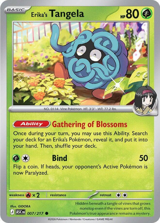 Pokemon Erika’s Tangela 7/217 Ascended Heroes