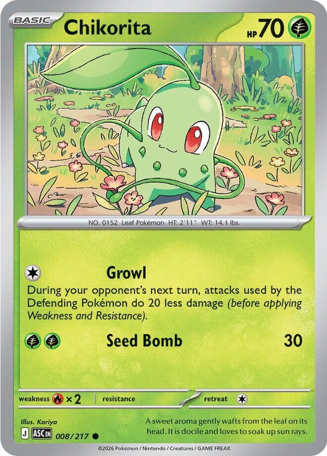 Pokemon Chikorita 8/217 Ascended Heroes