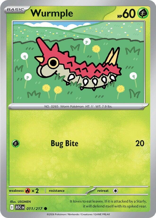 Pokemon Wurmple 11/217 Ascended Heroes