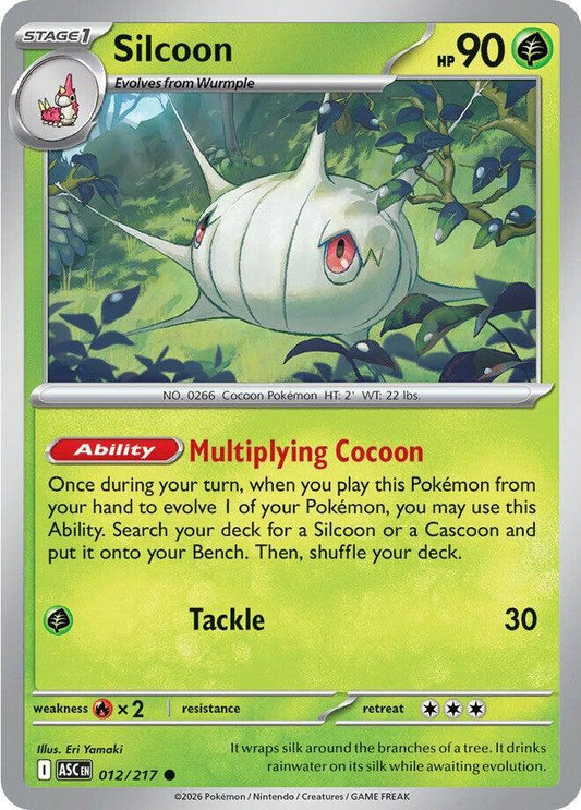 Pokemon Silcoon 12/217 Ascended Heroes