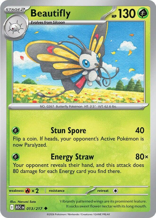 Pokemon Beautifly 13/217 Ascended Heroes