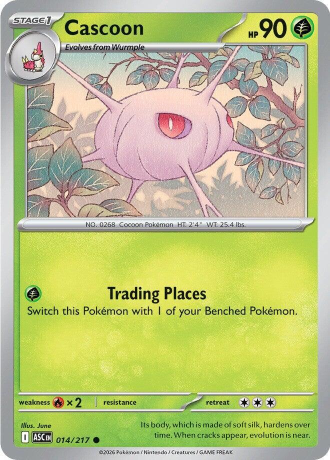 Pokemon Cascoon 14/217 Ascended Heroes