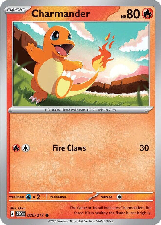 Pokemon Charmander 20/217 Ascended Heroes