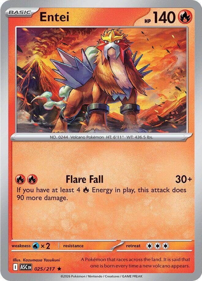 Pokemon Entei 25/217 Ascended Heroes