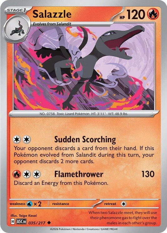 Pokemon Salazzle 35/217 Ascended Heroes