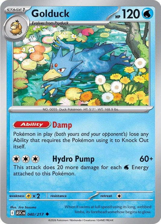 Pokemon Golduck 40/217 Ascended Heroes
