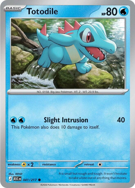 Pokemon Totodile 41/217 Ascended Heroes