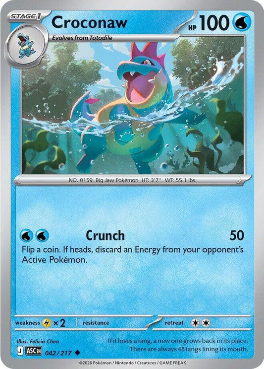 Pokemon Croconaw 42/217 Ascended Heroes