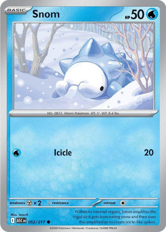 Pokemon Snom 52/217 Ascended Heroes