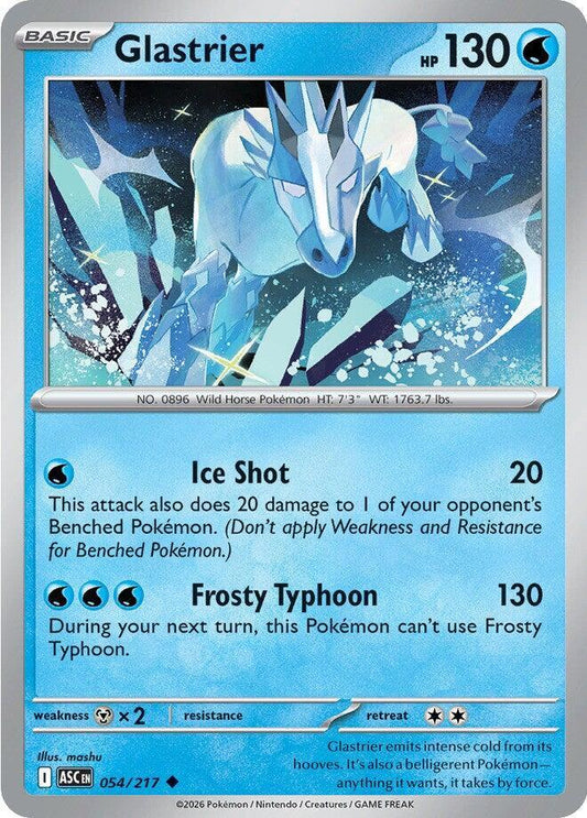 Pokemon Glastrier 54/217 Ascended Heroes