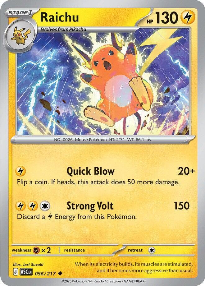 Pokemon Raichu 56/217 Ascended Heroes