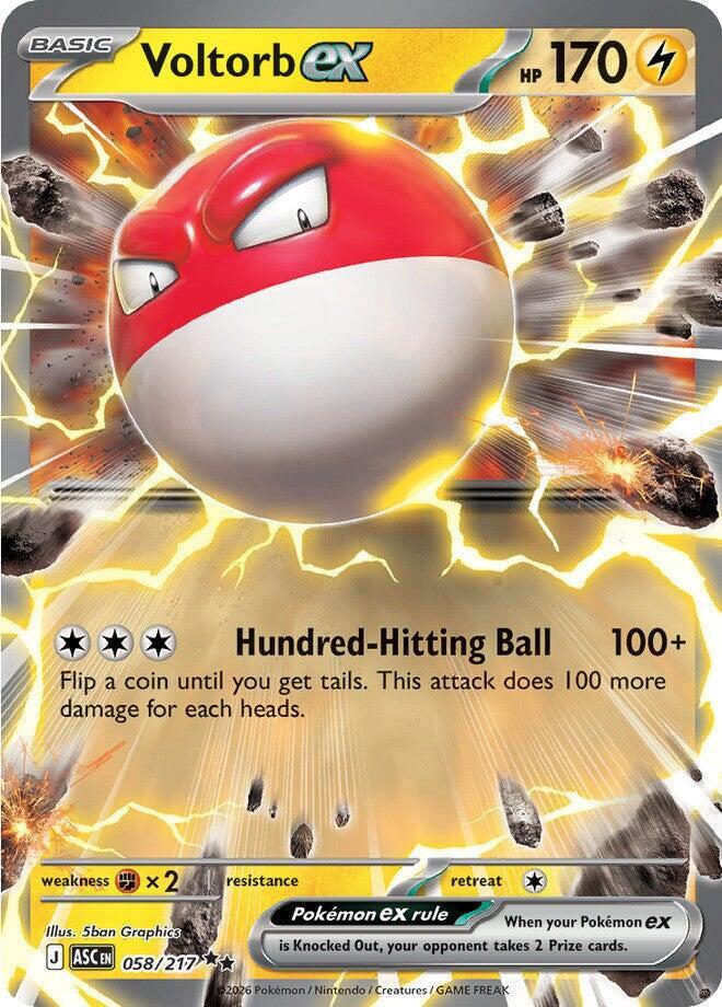 Pokemon Voltorb ex 58/217 Ascended Heroes