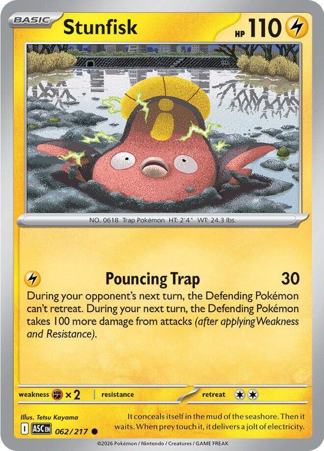 Pokemon Stunfisk 62/217 Ascended Heroes