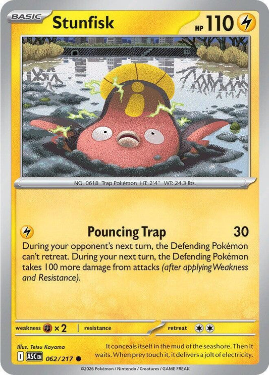 Pokemon Stunfisk 62/217 Ascended Heroes