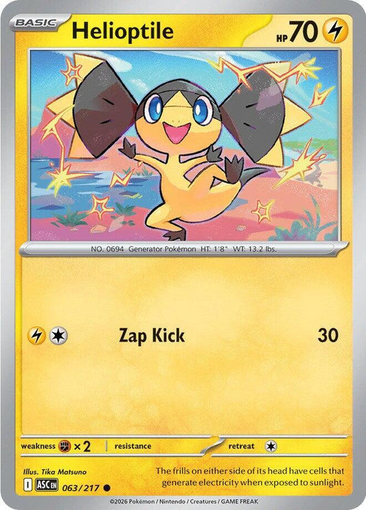 Pokemon Helioptile 63/217 Ascended Heroes