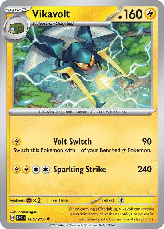 Pokemon Vikavolt 66/217 Ascended Heroes