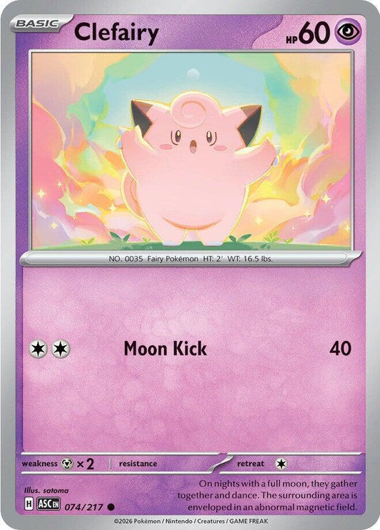 Pokemon Clefairy 74/217 Ascended Heroes
