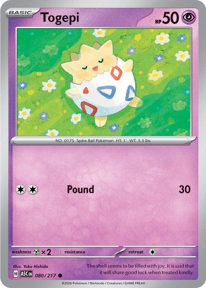 Pokemon Togepi 80/217 Ascended Heroes