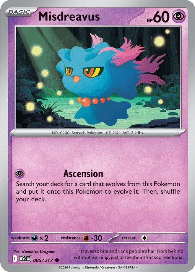 Pokemon Misdreavus 85/217 Ascended Heroes