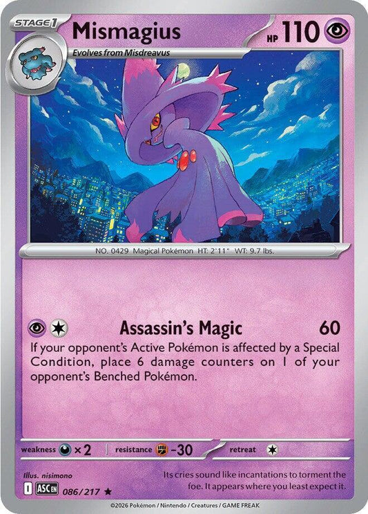 Pokemon Mismagius 86/217 Ascended Heroes
