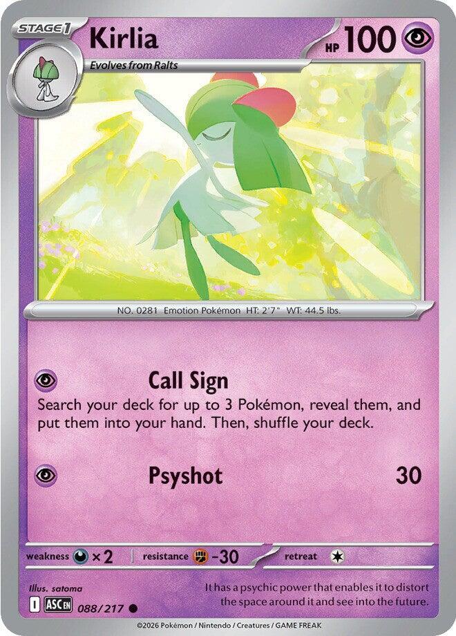 Pokemon Kirlia 88/217 Ascended Heroes