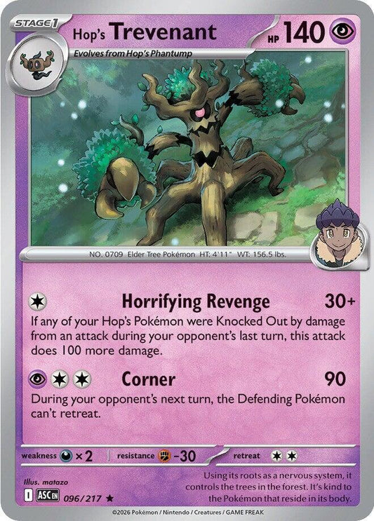 Pokemon Hop’s Trevenant 96/217 Ascended Heroes
