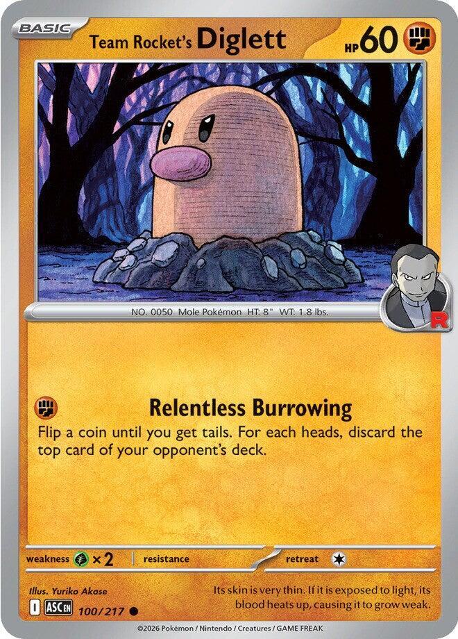 Pokemon Team Rocket’s Diglett 100/217 Ascended Heroes
