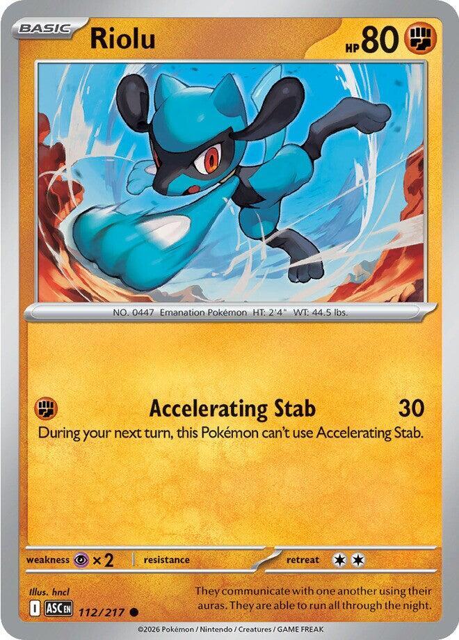Pokemon Riolu 112/217 Ascended Heroes