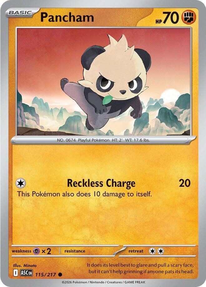 Pokemon Pancham 115/217 Ascended Heroes