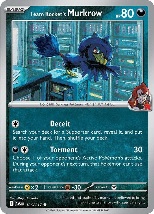 Pokemon Team Rocket’s Persian ex 162/217 Ascended Heroes