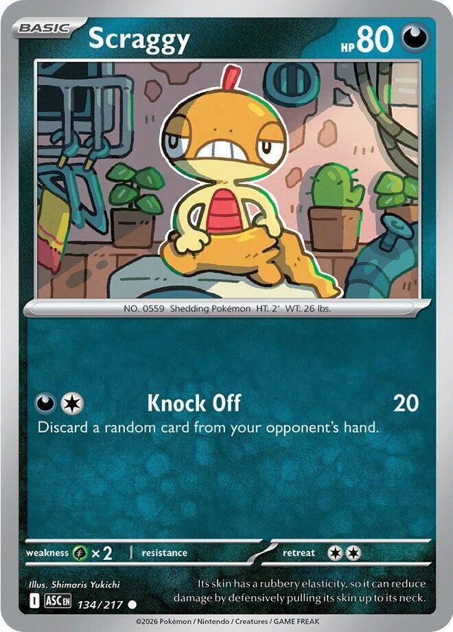Pokemon Scraggy 134/217 Ascended Heroes