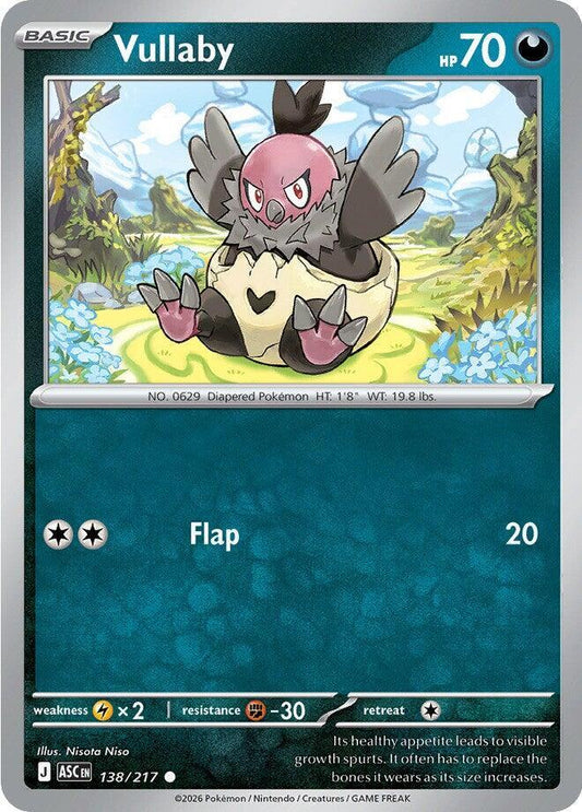 Pokemon Vullaby 138/217 Ascended Heroes