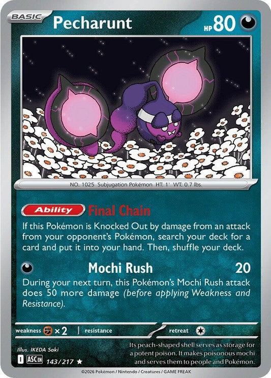 Pokemon Pecharunt 143/217 Ascended Heroes