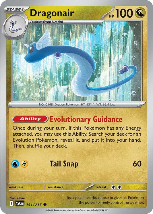Pokemon Dragonair 151/217 Ascended Heroes